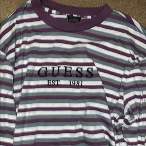 Guess | Shirts | Purple Green And White 